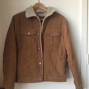 RARE Brandy Melville Corduroy Elisha fur jacket!